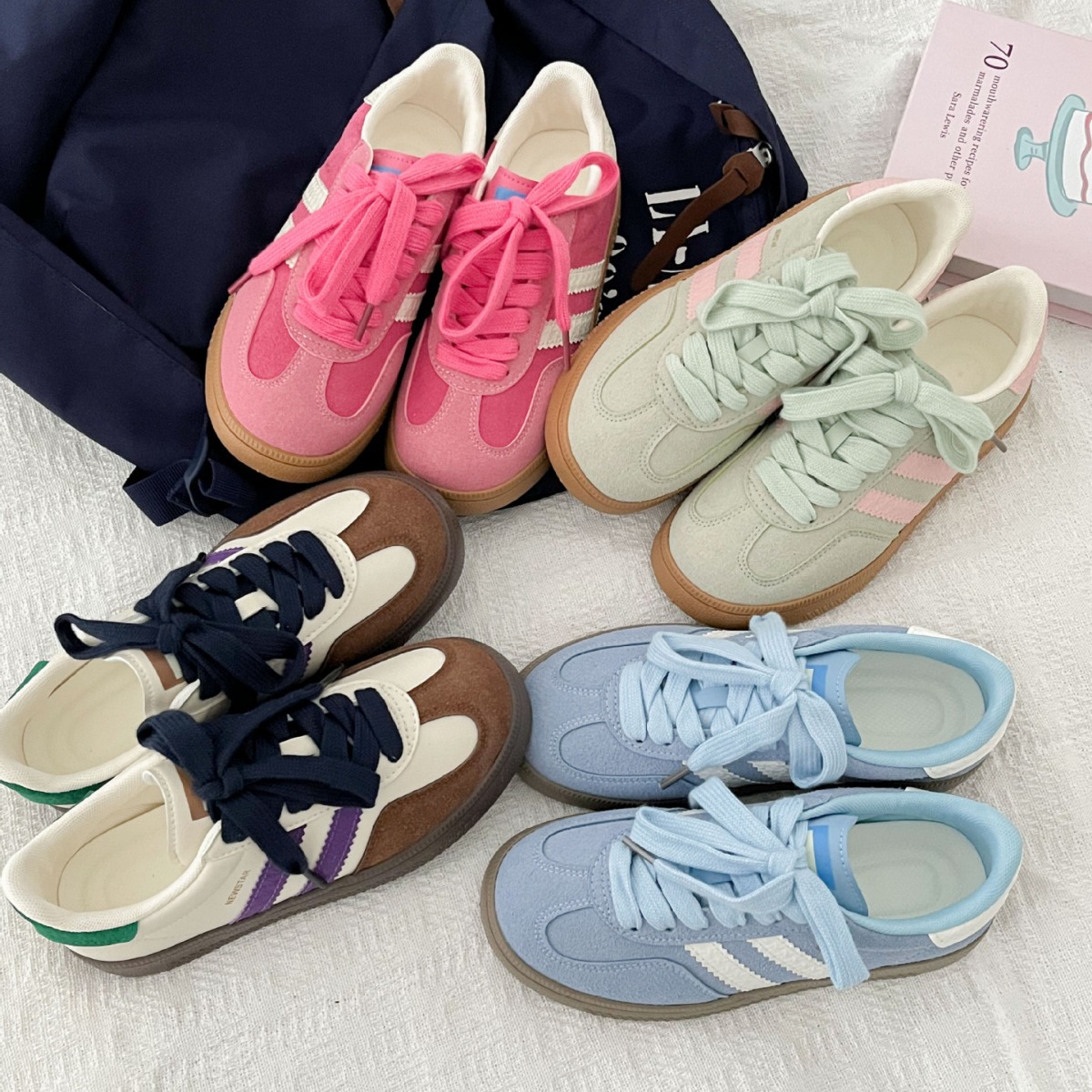 Women Shoes Sale - Vintage-Sneaker für Damen, neue weiße Sneaker,