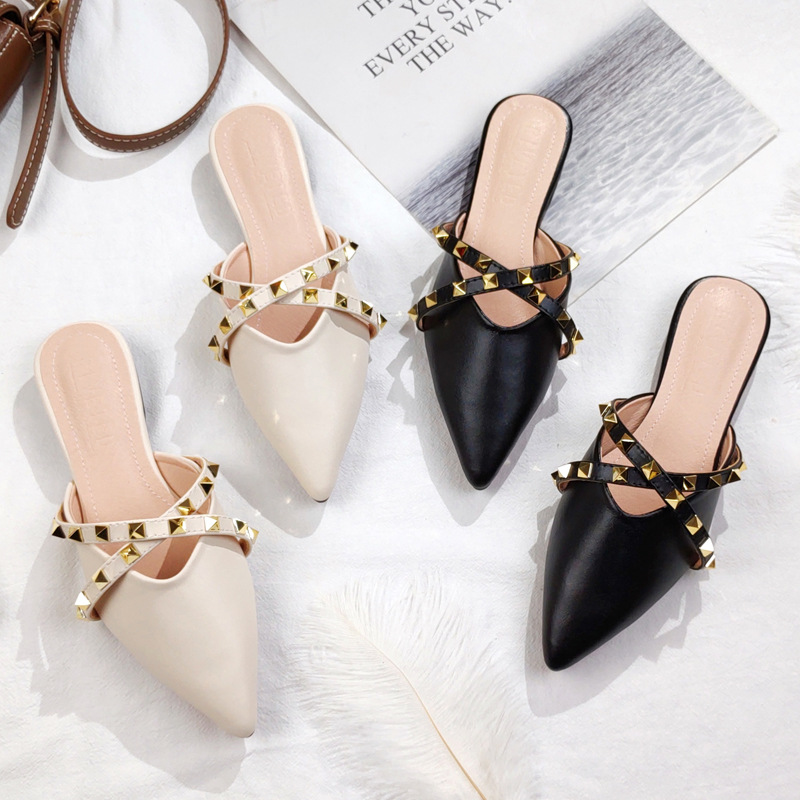 Slip On Mule Flat - 2026 Neue Pantoletten mit flacher Sohle,