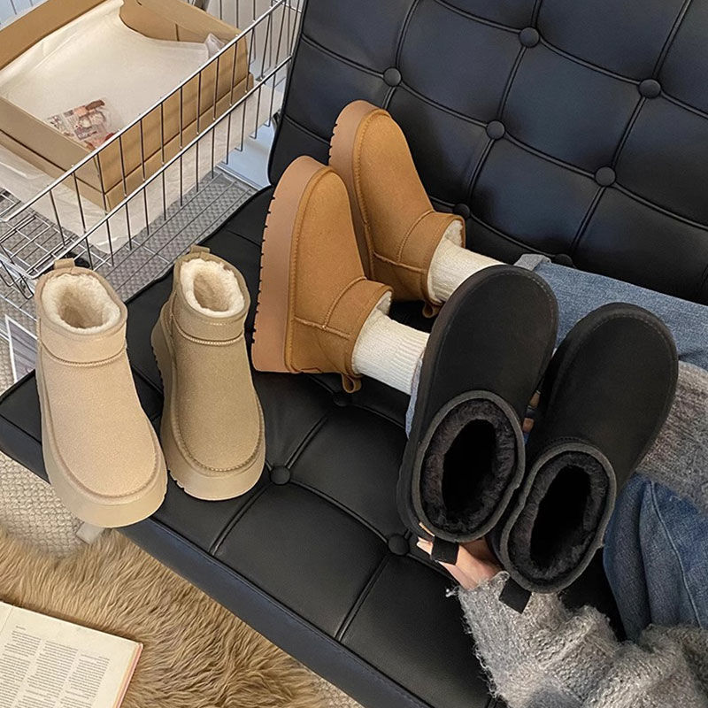 Women Shoes Size Chart - Damen-Schneestiefel mit dicker Sohle und zusätzlicher