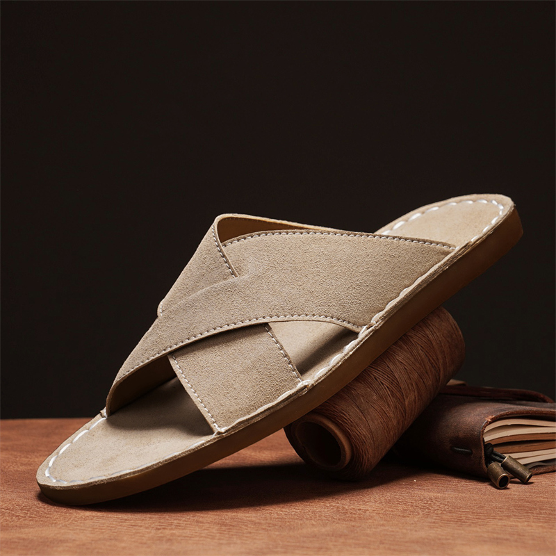 Slip On Mule Flat - Herren-Slipper, rutschfeste Strand-Sandalen, Sommer 2026, große