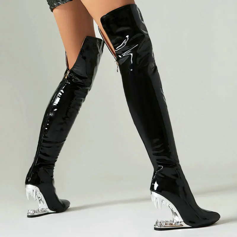 Women'S Shoes Extra Wide - Tiger zähne Hai Mund Zahn hohle