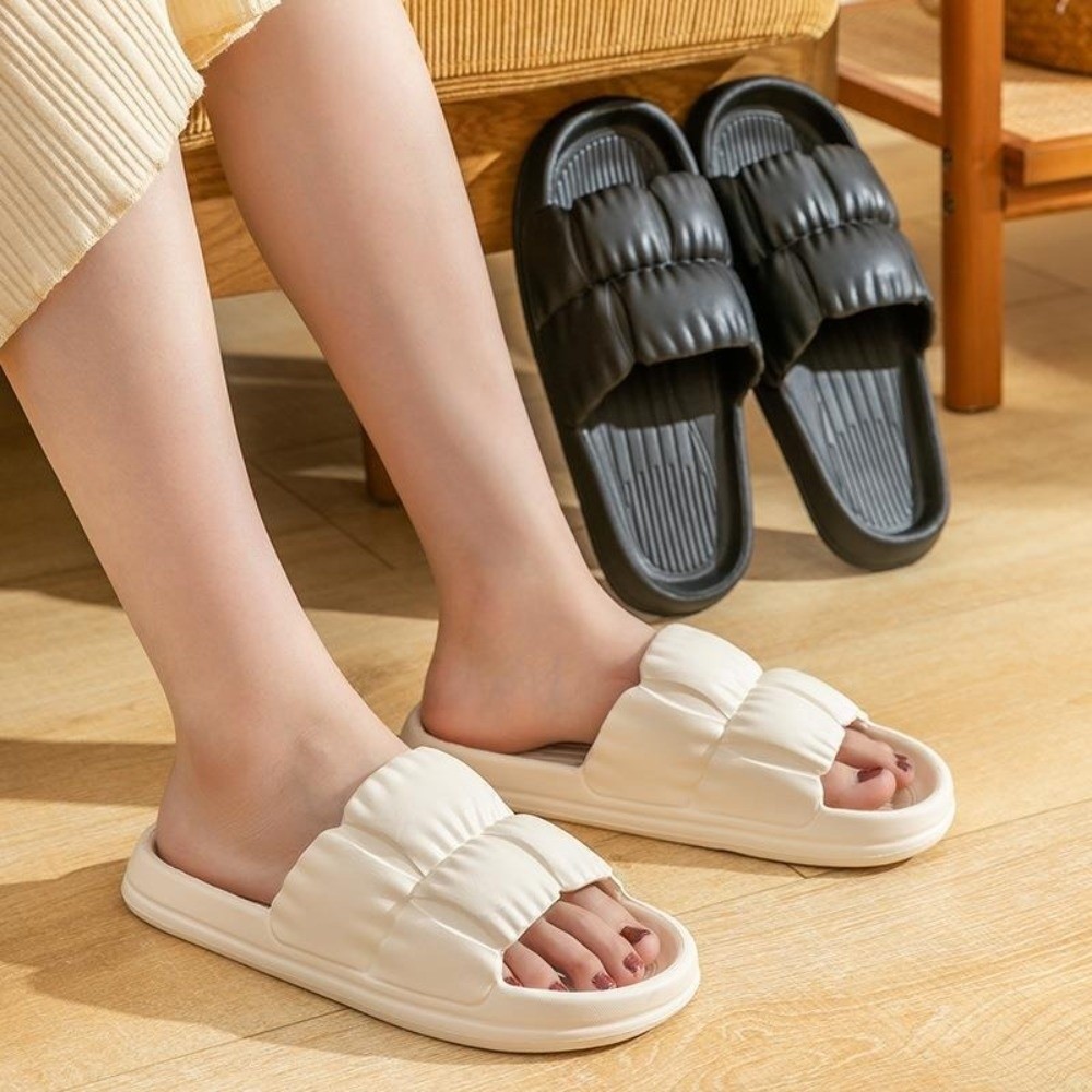 Women'S Shoes Non Slip - Modische EVA-Wolken-Hausschuhe mit weicher, rutschfester Plateausohle,