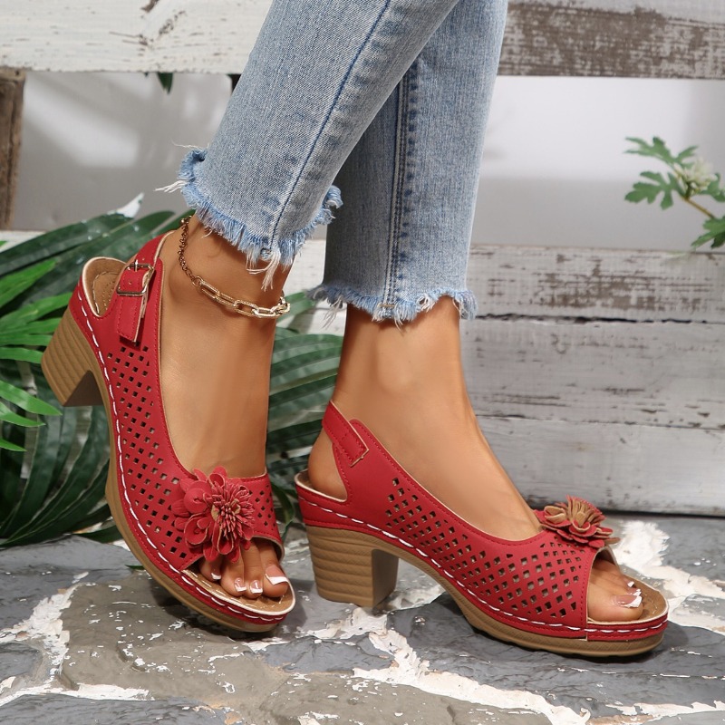 Damen Chunky-Heel Sandalen Som – Square Toe Mule Bewertung und Preis