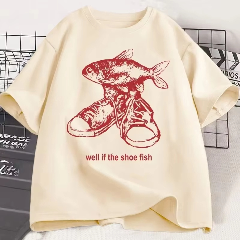 Shoe Fish Cursed T-Shirt Y2K T – Women'S Shoes In The 90S Bewertung und Preis