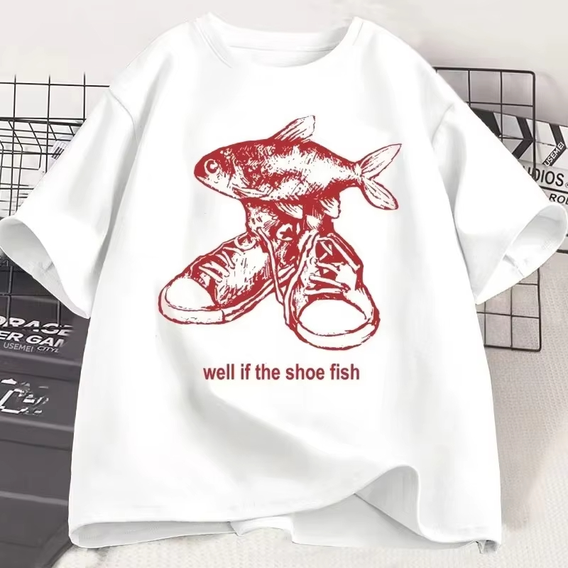 Shoe Fish Cursed T-Shirt Y2K T – Women'S Shoes In The 90S Bewertung und Preis
