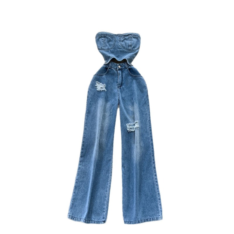 Denim-Jumpsuits für Damen, Ein – Women'S Shoes Extra Wide Bewertung und Preis