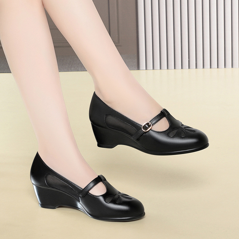 Sommer-Mesh-Schuhe mit Keilabs – Women'S Shoes Non Slip Bewertung und Preis