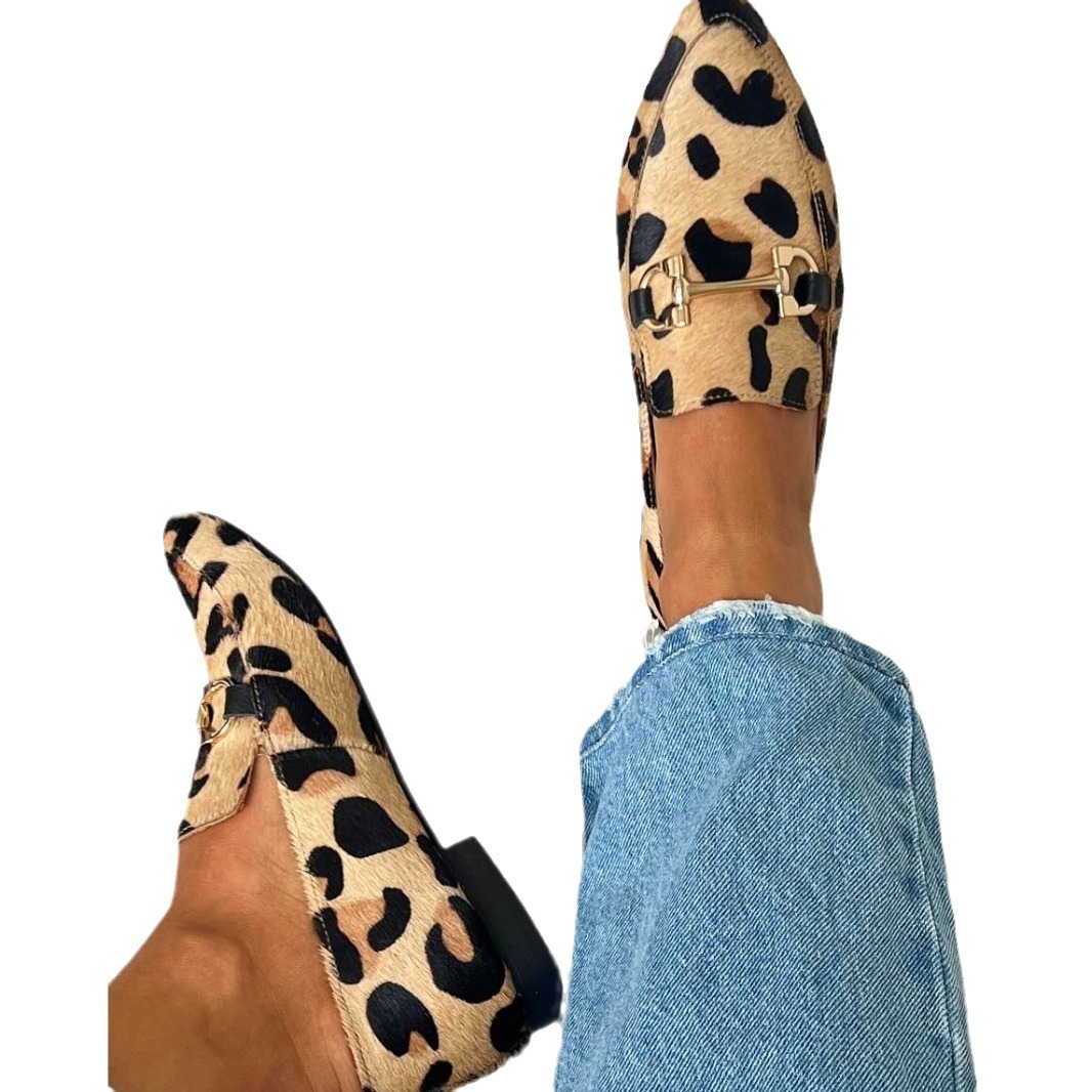 Große Größen 40-43 Leopardenmu – Square Toe Mule Bewertung und Preis