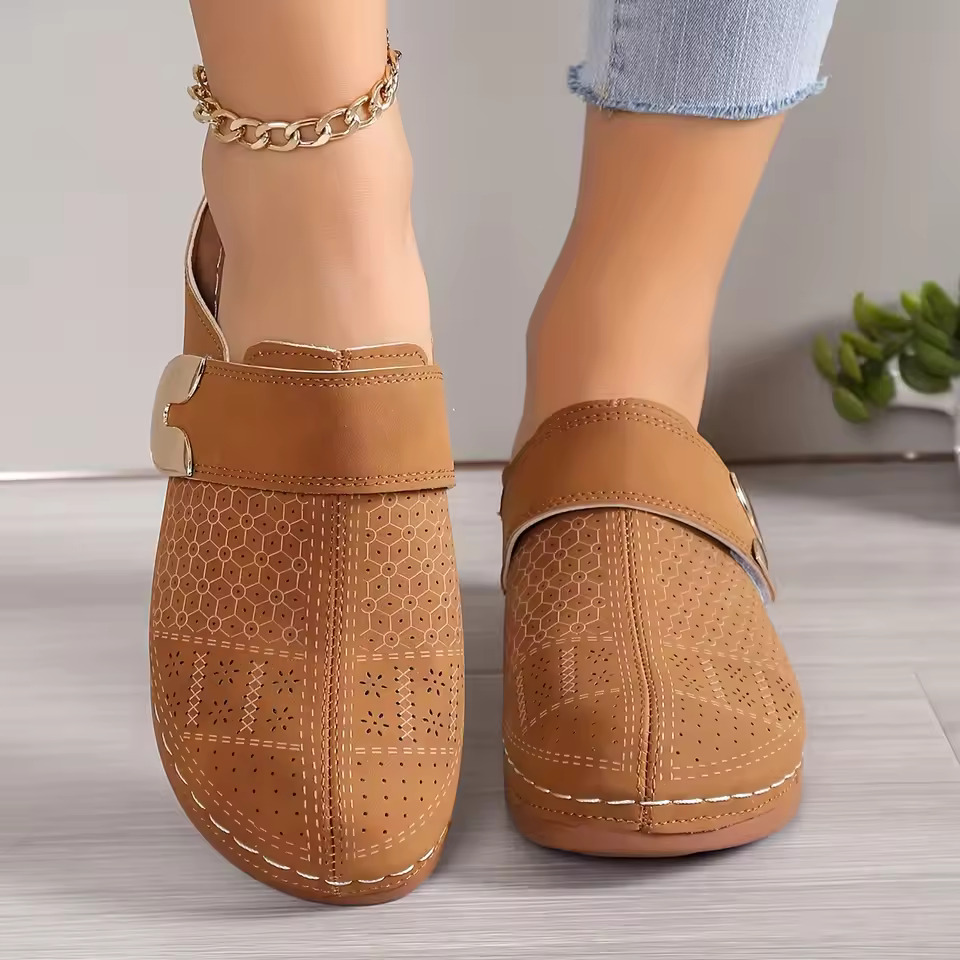 Bequeme Slip-On-Schuhe für Dam – Slip On Mule Flat Bewertung und Preis