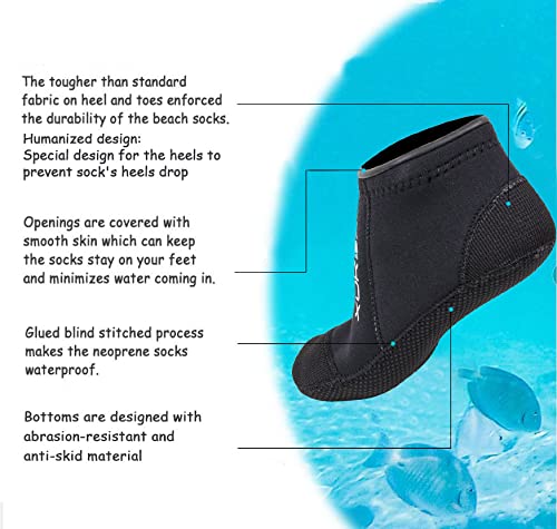 3mm Neopren Tauch socken Beach – Women'S Shoes Neuropathy Bewertung und Preis
